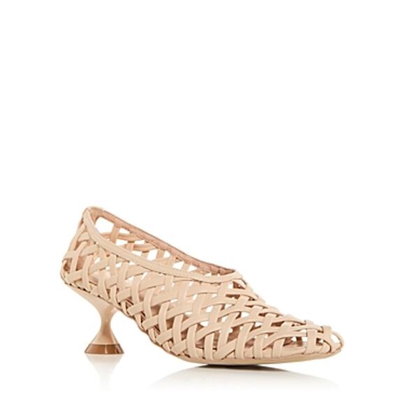 Jeffrey Campbell Shoes - Jeffrey Campbell Women's Encaged Lattice Kitten Heel Pumps